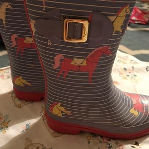 Joules rain boots size 13